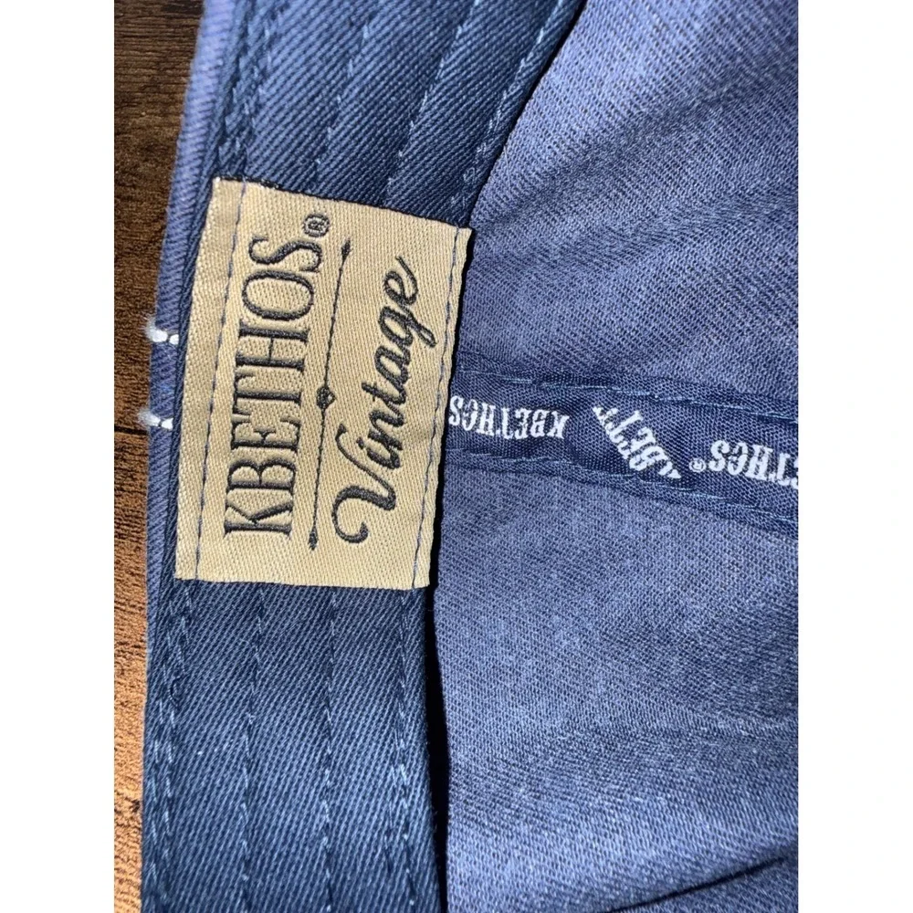 KBETHOS Vintage Free Spirit Feather Distressed Navy Blue Baseball Cap Hat